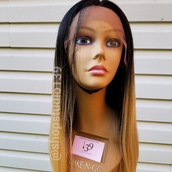 ? Wig honey blonde human hair lace front wig
